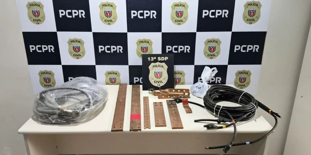 Polícia Civil apreende 20kg de fiação elétrica furtada em Ponta Grossa