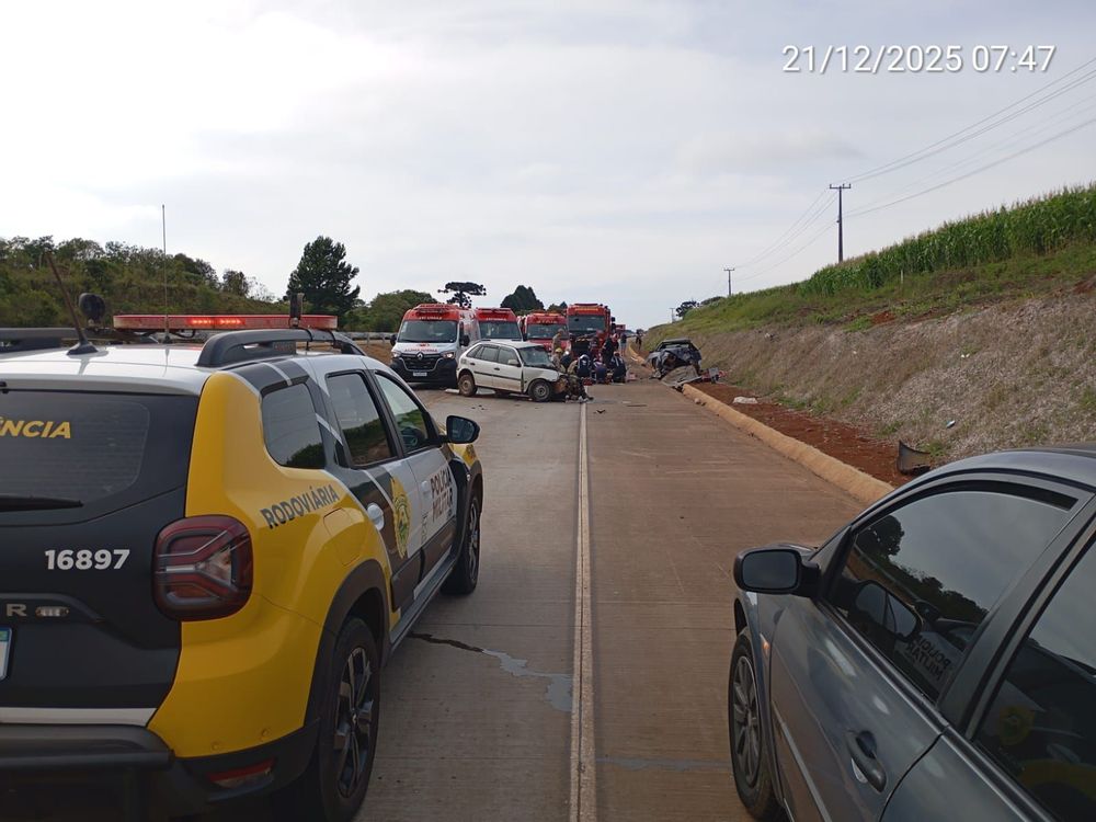 Tragédia na PR-466 em Guarapuava: jovens mortos em colisão frontal serão sepultados nesta segunda (22)