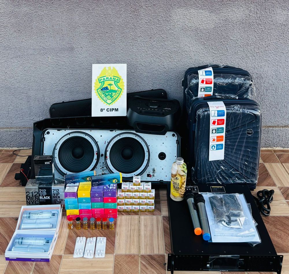 Caixa de som escondia remédios e vapes: homem é preso por contrabando em Inácio