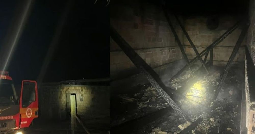 Cerca de 1 tonelada de fumo é perdida após incêndio em estufa no interior de São João do Triunfo