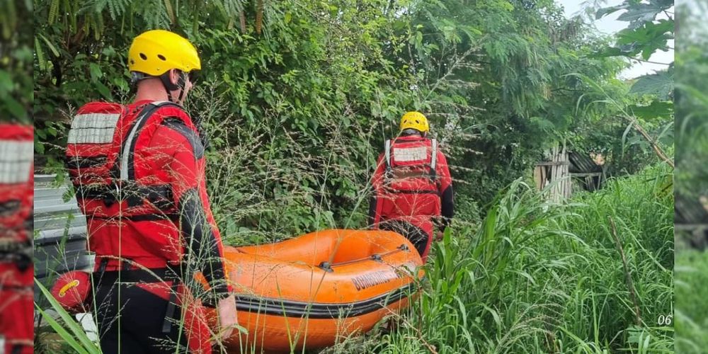 Pescador desaparece após cair em rio na área rural de Teixeira Soares